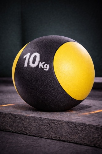 Metasport Медбол 10 кг — медицинский мяч для кроссфита, фитнеса и силовых тренировок 22 см мультиколор