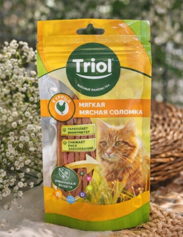 Лакомство Triol ломтики курица 40 г 1 шт