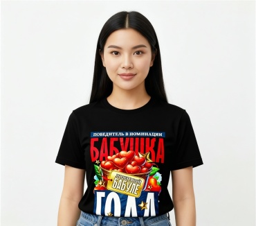 Футболка однотонный черный