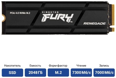 SSD Kingston FURY Renegade [SFYRDK/2000G] 2048 Гб