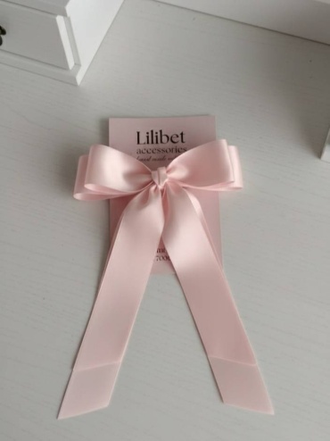 Lilibet accessories заколка бант 1 шт, розовый, светло-розовый