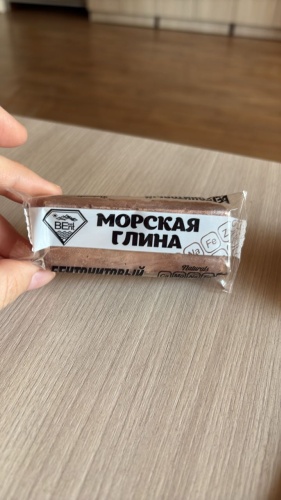 Морская глина батончик красный 60 г