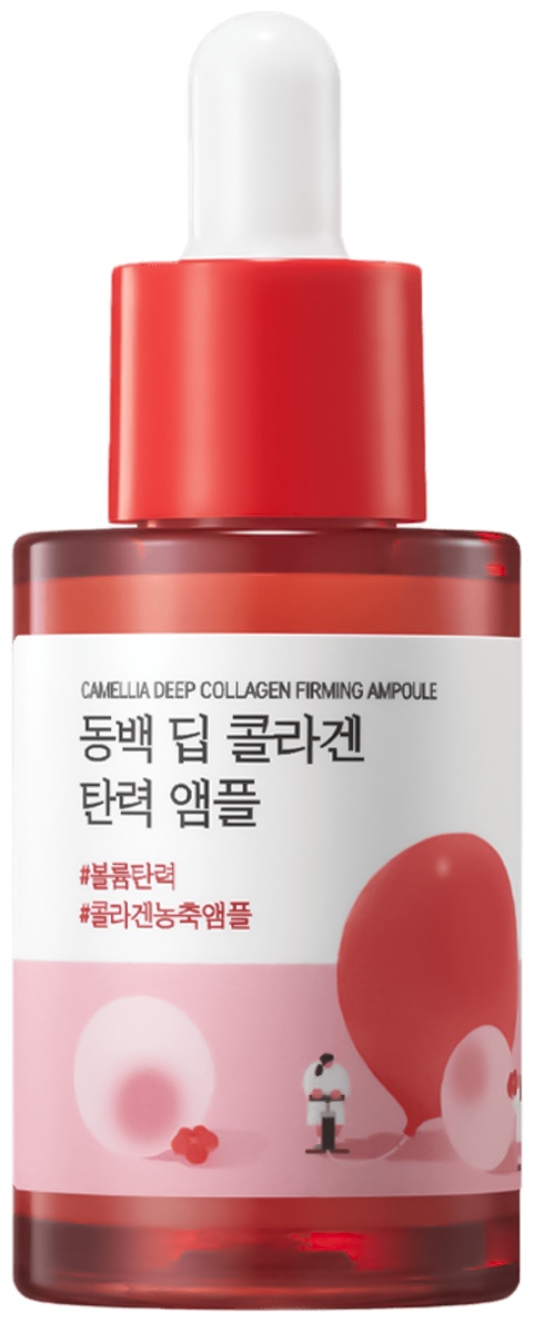 Ампульная сыворотка Round Lab Camellia Deep Collagen Firming Ampoule для лица 30 мл
