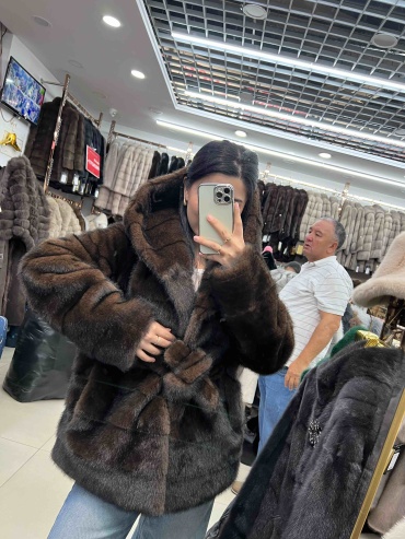 Шуба коричневый