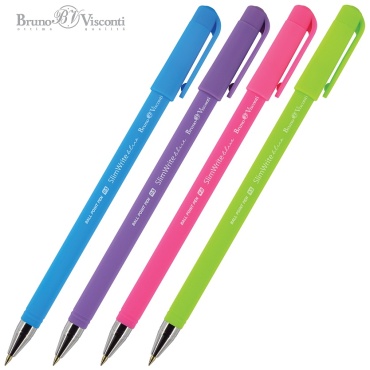 Ручка шариковая Bruno Visconti SlimWrite 20-0007 1 шт, 0.5 мм, цвет чернил синий