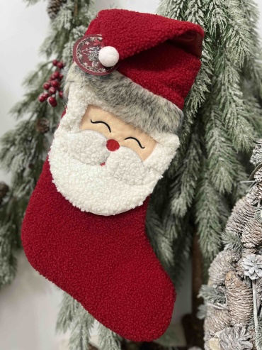 Новогодний сапог Santa 50 см
