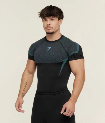 Рашгард Gymshark бирюзовый