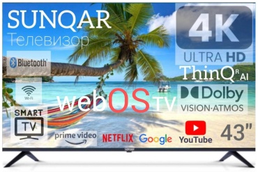Телевизор Sunqar Web-43 109 см черный