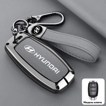 Чехол 30295616_на Hyundai Festa Elantra IX35, Santa Fe серый