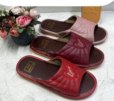 Тапочки бордовый