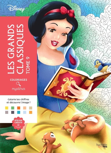 Раскраска Hachette Heroes Coloriages mystères Disney - Les Grands classiques Tome 9