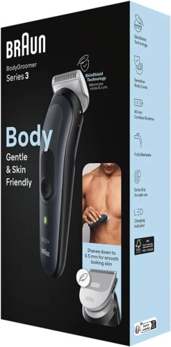 Braun триммер BG 3340 черный, серый