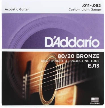 Струны D'Addario Custom Light EJ13 11-52