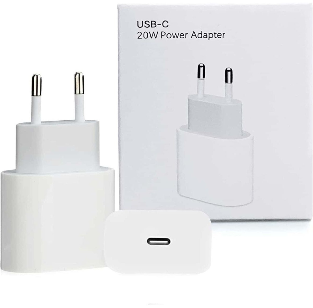 Зарядное устройство IA Lightning, USB Type-C белый