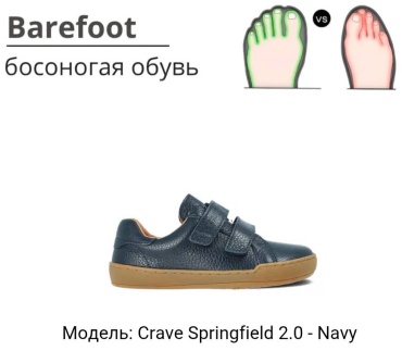 Кроссовки Crave Barefoot Springfield 2.0 темно-синий