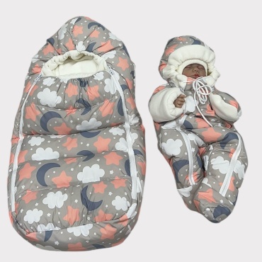 Комплект Aylinka baby серый, розовый