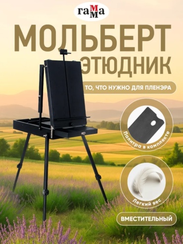 Мольберт Гамма 9867565 черный