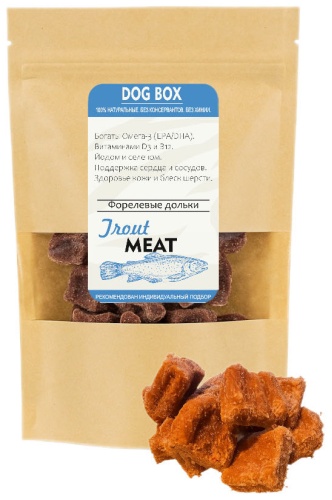 Лакомство DOG BOX форелевые дольки 100 г