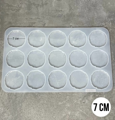 Mold Store Молд силиконовый Магнитик. Жеода 7 см силикон