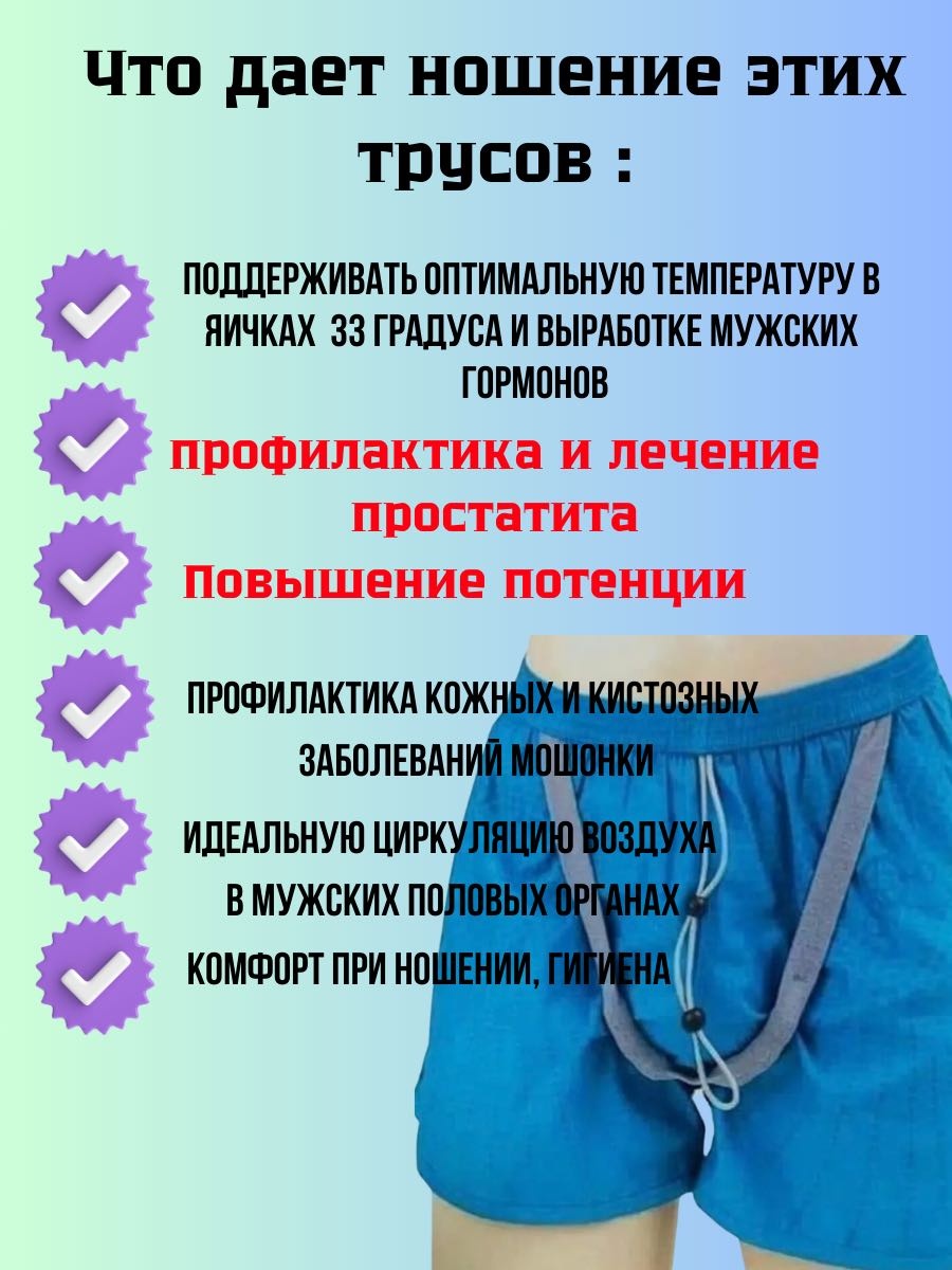 Трусы Gemmove синий
