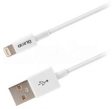 Кабель OLMIO Lightning, 1 м, белый