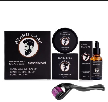 Beard Care Набор для бороды с роллером, маслом и бальзамом Sandalwood набор 30