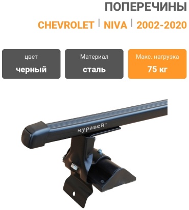 Муравей 694876 Chevrolet Niva 2002-2020 черный