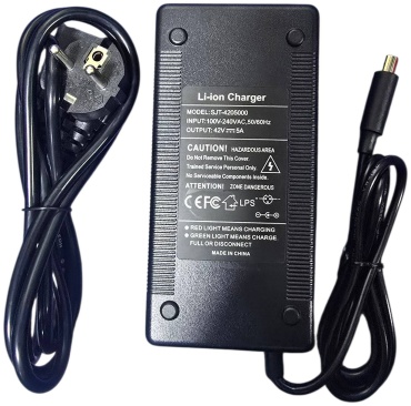 Зарядное устройство 42V 5A для электросамоката Ninebot G30/G30P/G30LP/G65/MAX G2 черный