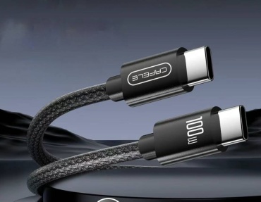 Кабель CAFELE USB TypeC (M), 1.5 м, черный