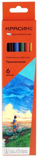 КРАСИН Приключения форма шестигранная 6 цветов