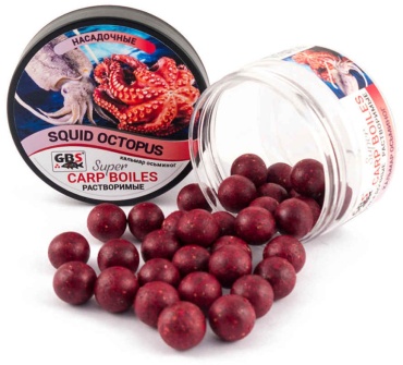 Прикормка GBS Baits CARP BOILES Кальмар осьминог 0.12 кг