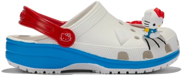 Сабо Crocs белый, голубой