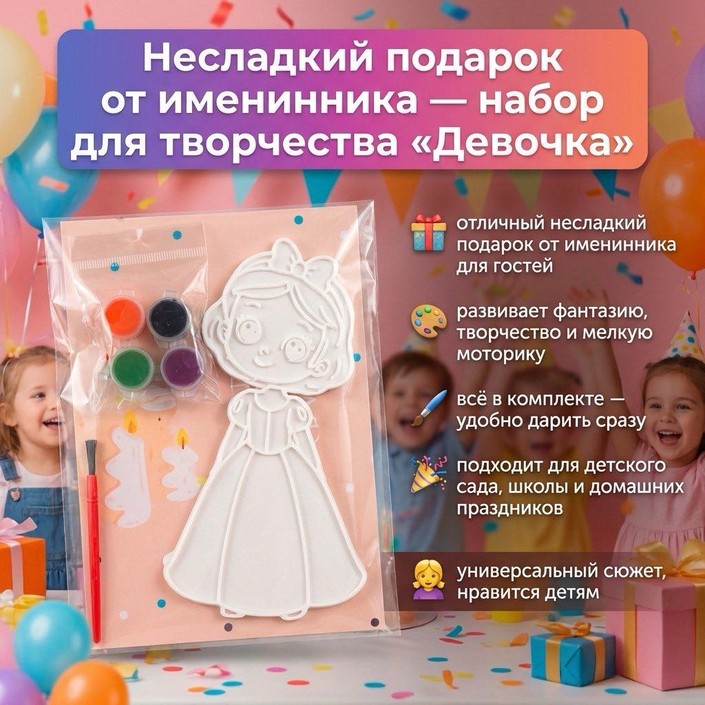 Набор Набор для творчества Набор для раскрашивания Фигурка Девочки