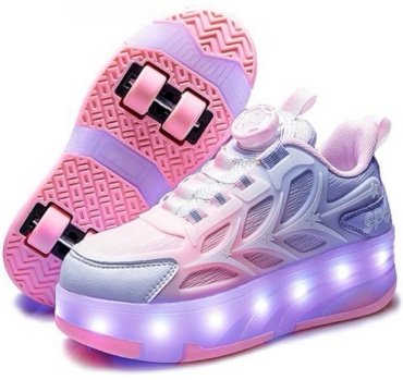 LED Roller Sneakers розовый 32