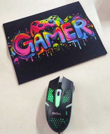 Игровой коврик GAMER 240x200x2 мм мультиколор