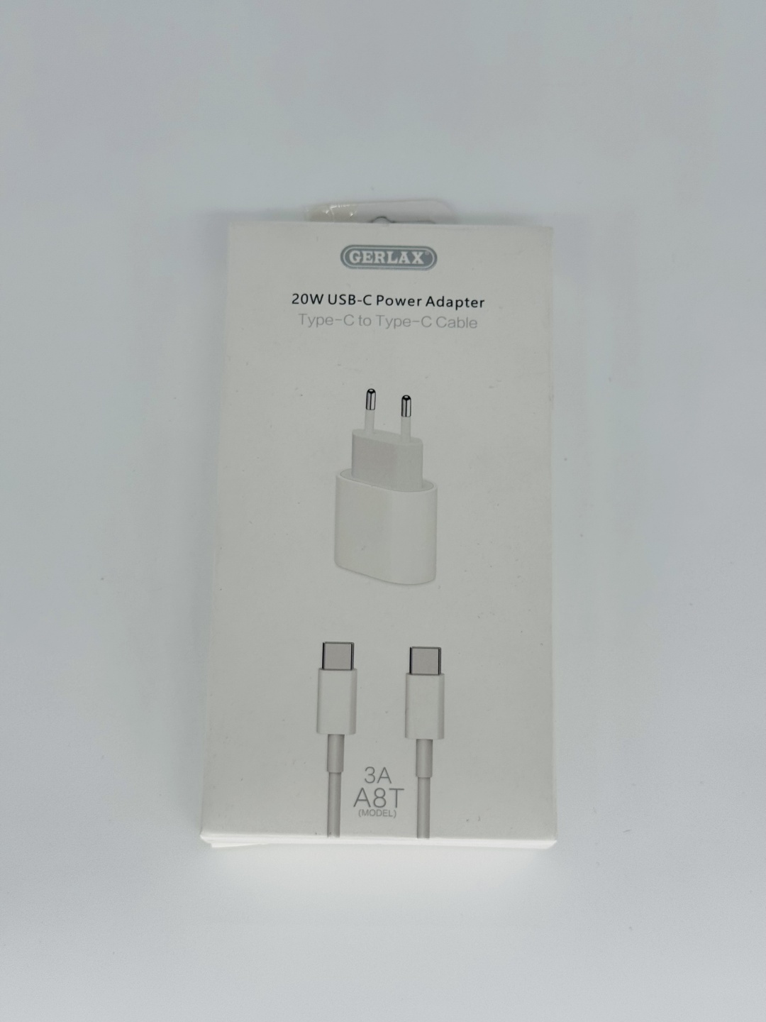Зарядное устройство GERLAX A8T USB Type-C белый