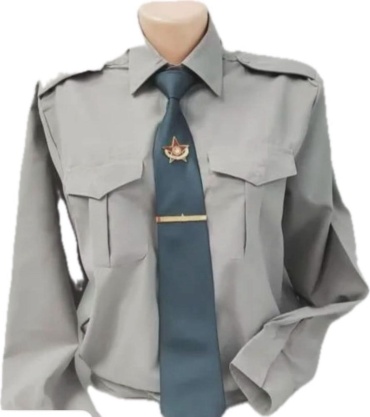 Рубашка серебристый