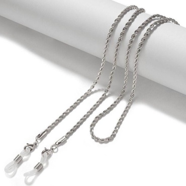 Шнурок для очков серебристый 70 см