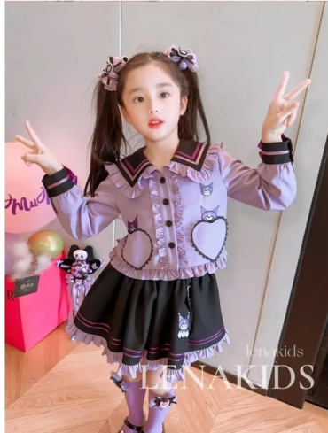 Карнавальный костюм Костюм Костюм Kuromi черный, сиреневый