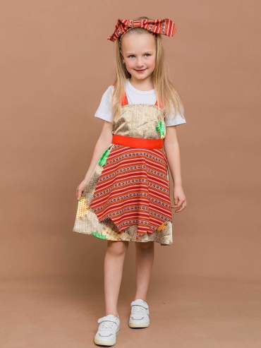 Карнавальный костюм Batik Бабка Ежка коричневый