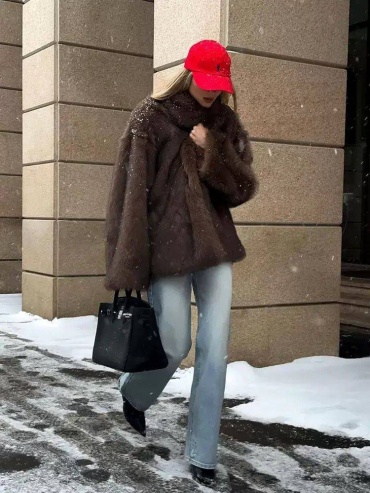 Шуба Bella коричневый