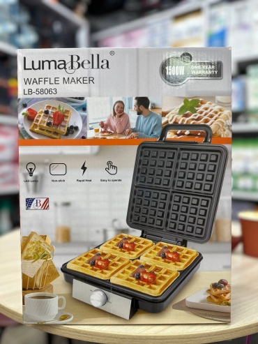 Вафельница Luma Bella черный