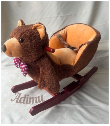 Качалка Adimu Teddy коричневый