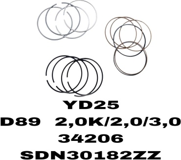 RTL-DSN кольца поршневые SDN30182ZZ / 34206