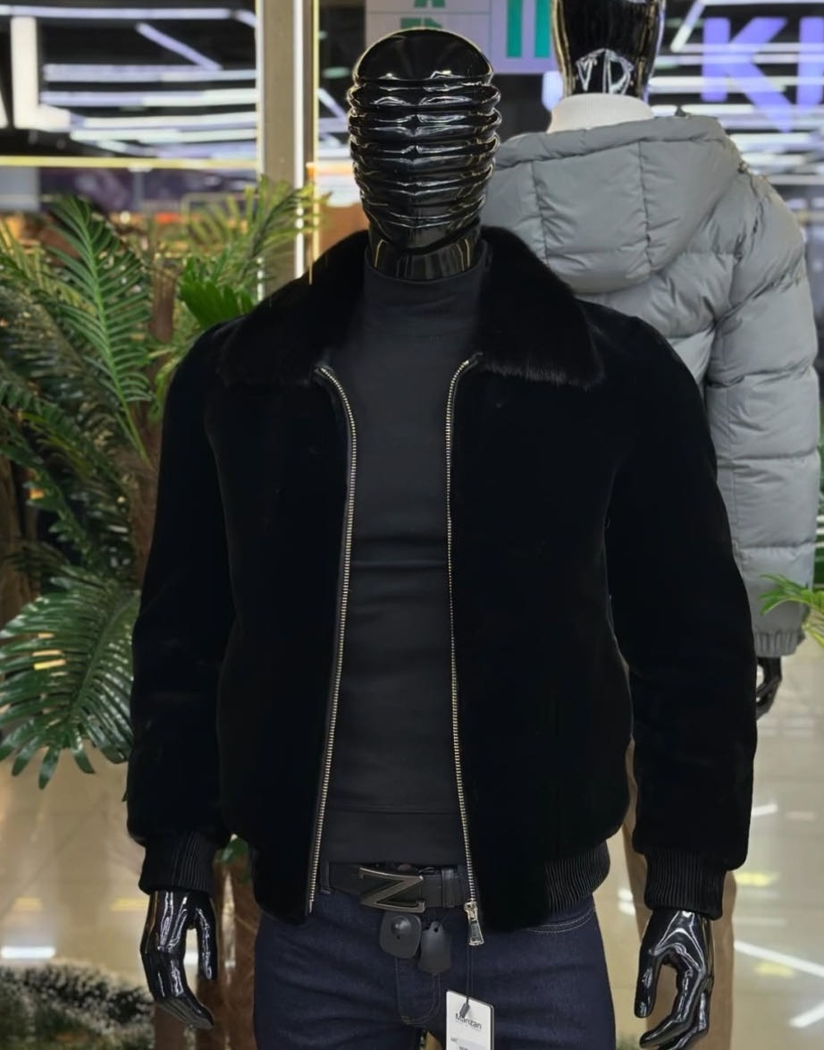 Шуба черный