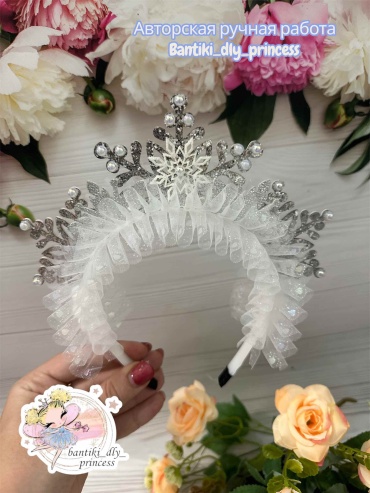 Ободок Bantiki_dly_princess снежинка
