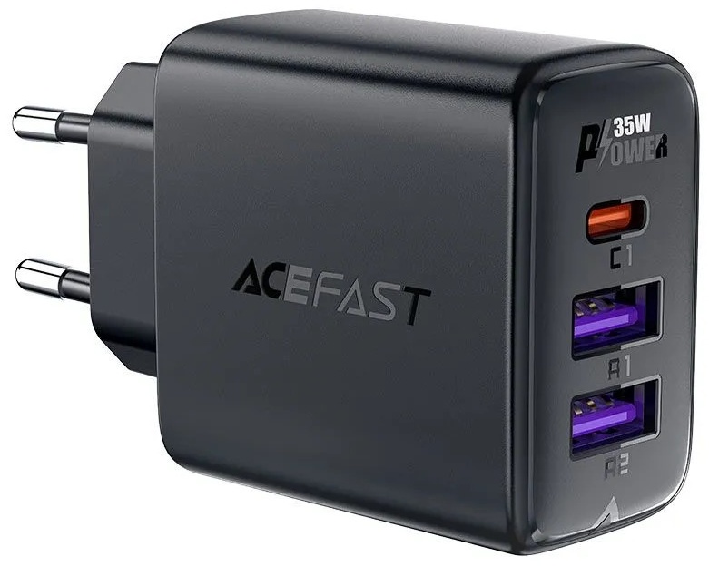 Зарядное устройство ACEFAST A57 USB Type-C, USB черный
