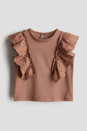 Футболка H&M коричневый