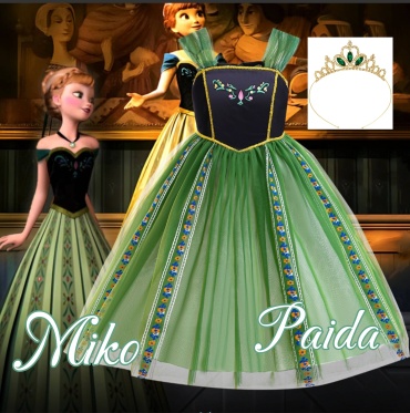 Платье Платье Анны MIKO черный, зеленый