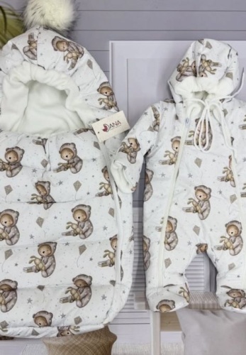 Комплект Dana Baby белый, бежевый